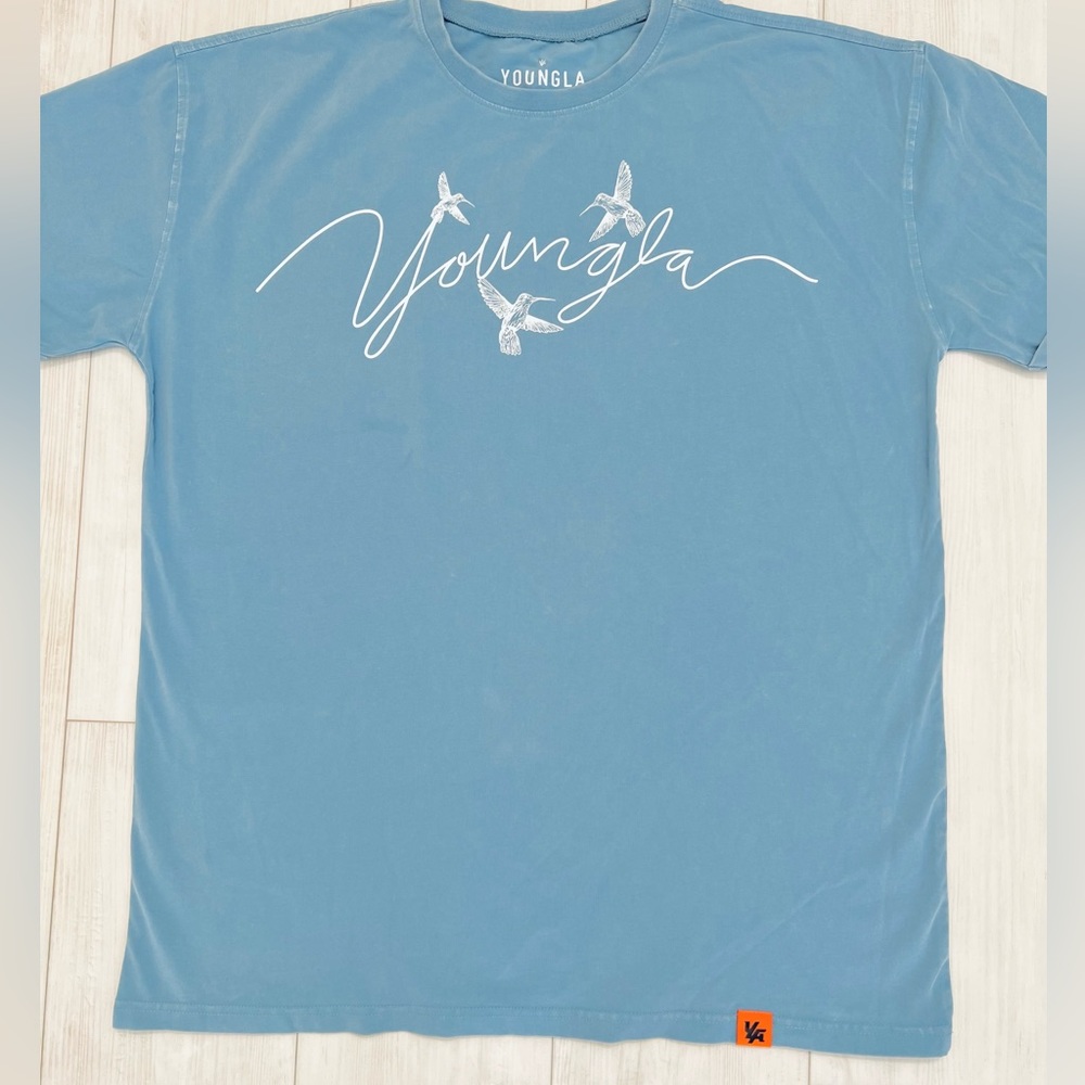 YoungLA 452 the flock tee - Hummingbird Signature Mens Large XLarge